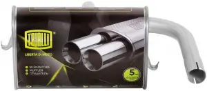 Глушитель основной TRIALLI Сталь AS для Лада Ока