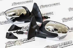 Боковые зеркала Волна хром c повторителем для ВАЗ 2108-21099, 2113-2115 Боковые зеркала Волна хром c повторителем для ВАЗ 2108-21099, 2113-2115