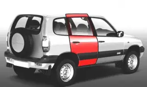 Дверь задняя АвтоВАЗ правая старого образца для Шевроле Нива до 2009 г.в. Дверь задняя АвтоВАЗ правая старого образца для Шевроле Нива до 2009 г.в.