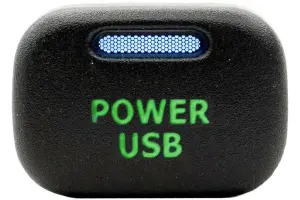Кнопка пересвеченная POWER USB с индикацией для ВАЗ 2113-2115, Лада Калина, Нива Travel, Шевроле Нива