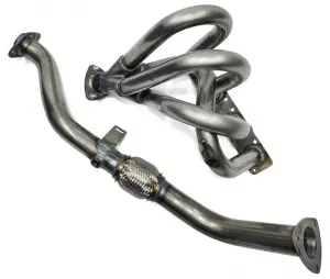 Паук 4-1 DK Pro длинный под рейку, не окрашен, с гофрой для ВАЗ 2101-2107 с 16 клапанными двигателями Паук 4-1 DK Pro длинный под рейку, не окрашен, с гофрой для ВАЗ 2101-2107 с 16 клапанными двигателями