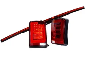 Комплект задние фонари и дополнительный стоп-сигнал Niva, полосы габариты+повторитель для Лада Нива 4х4