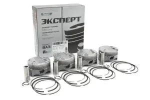 Поршни МоторДеталь ЭКСПЕРТ 11194 в сборе с пальцами и кольцами для Лада Калина