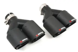 Распродажа Комплект раздвоенных насадок на глушитель AKRAPOVIC АНАЛОГ Распродажа Комплект раздвоенных насадок на глушитель AKRAPOVIC АНАЛОГ