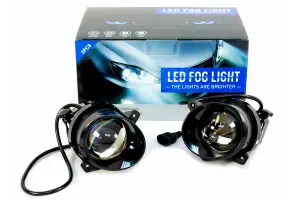 Противотуманные LED фары ZMB светодиодные ПТФ, двухцветные белый, желтый для Лада Калина, Калина 2, Гранта, Ларгус, Датсун on-DO, mi-DO Противотуманные LED фары ZMB светодиодные ПТФ, двухцветные белый, желтый для Лада Калина, Калина 2, Гранта, Ларгус, Датсун on-DO, mi-DO