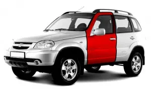 Дверь передняя АвтоВАЗ левая нового образца для Шевроле Нива после 2009 г. в., Лада Нива Travel Дверь передняя АвтоВАЗ левая нового образца для Шевроле Нива после 2009 г. в., Лада Нива Travel