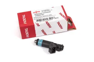 Форсунка топливная КЗАТЭ 735 электромагнитная, голубая, тонкая для ВАЗ 2110-2112, Лада Калина 2, Приора, Приора 2, Гранта 16-ти клапанный двигатель Форсунка топливная КЗАТЭ 735 электромагнитная, голубая, тонкая для ВАЗ 2110-2112, Лада Калина 2, Приора, Приора 2, Гранта 16-ти клапанный двигатель