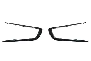 Молдинги переднего бампера чёрный лак для Лада Ларгус FL Молдинги переднего бампера чёрный лак для Лада Ларгус FL