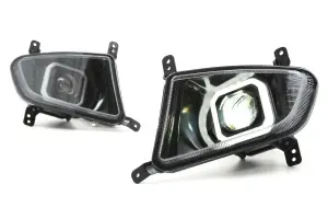 Противотуманные фары, ПТФ диодные LED с линзой и ДХО для Лада Приора 2 Противотуманные фары, ПТФ диодные LED с линзой и ДХО для Лада Приора 2