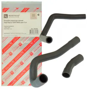 Патрубок радиатора нижний ROSTECO для Лада Ларгус с 8-ми клапанным двигателем