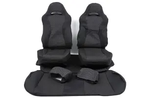 Комплект Recaro для сборки сидений с чехлом на заднее сиденье для ВАЗ 2108-21099 Жаккард Ультра