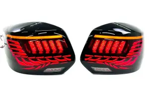 Задние светодиодные фонари в стиле AUDI, тонированные для Лада Гранта, Гранта FL лифтбек Задние светодиодные фонари в стиле AUDI, тонированные для Лада Гранта, Гранта FL лифтбек