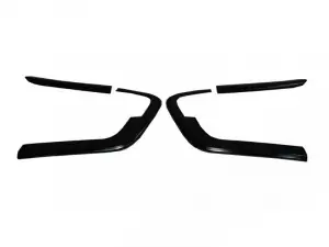 Молдинги переднего бампера черный глянец для Лада XRAY