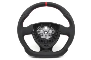 Анатомическое рулевое колесо руль обтянутое экокожей для Лада Приора 2, Калина 2, Гранта FL Красная нить, боковина Экокожа с перфорацией, верх Экокожа, С меткой Анатомическое рулевое колесо руль обтянутое экокожей для Лада Приора 2, Калина 2, Гранта FL Красная нить, боковина Экокожа с перфорацией, верх Экокожа, С меткой