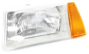 Блок-фара ФОРМУЛА СВЕТА левая корпус белый, жёлтый указатель, без ламп для ВАЗ 2108-21099 Блок-фара ФОРМУЛА СВЕТА левая корпус белый, жёлтый указатель, без ламп для ВАЗ 2108-21099