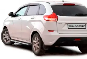 Защита порогов Техно Сфера Эксклюзив с резинкой, d 51 мм для Лада XRAY