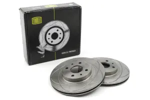 Диски тормозные Trialli R14 Aquatico вентилируемые, с выточкой для ВАЗ 2110-2112, Лада Калина, Калина 2, Приора