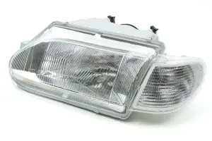 Блок-фара СЕВиЕМ левая стеклянный рассеиватель, белый поворотник для ВАЗ 2113-2115