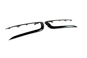 Молдинги переднего бампера для Лада Гранта FL Чёрный глянец Молдинги переднего бампера для Лада Гранта FL Чёрный глянец