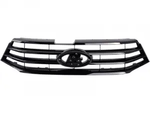 Решетка переднего бампера АвтоВАЗ верхняя глянцевая для Лада Веста