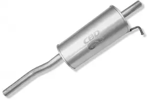 Глушитель CBD нержавеющий, d40.5 мм для Лада Ларгус с 2012 г. в., объём двигателя 1.6 л