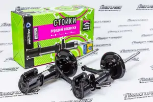 Стойки передние АСОМИ KIT Cross газомаслянные, с завышением 15 мм для Лада Калина 2 Кросс, Гранта FL Кросс Стойки передние АСОМИ KIT Cross газомаслянные, с завышением 15 мм для Лада Калина 2 Кросс, Гранта FL Кросс