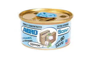 Ароматизатор ABRO Organic консерва Хлопок Cotton