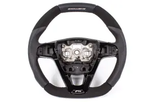 Руль анатомический Ferrum Exclusive со вставками из алькантары для Лада Веста, XRAY Чёрная нить, Черный глянец Руль анатомический Ferrum Exclusive со вставками из алькантары для Лада Веста, XRAY Чёрная нить, Черный глянец