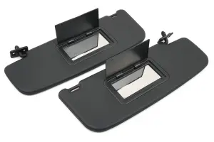 Солнцезащитные козырьки с 2 зеркалами чёрные, под оригинал для Лада Гранта, Гранта FL