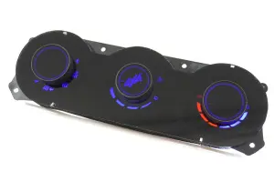 Диодная облицовка блока управления отопителем для Лада Нива 4х4 с 2019 года выпуска Синий Диодная облицовка блока управления отопителем для Лада Нива 4х4 с 2019 года выпуска Синий