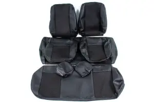 Обивка не чехлы на сиденья экокожа с тканью для Лада Гранта Обивка не чехлы на сиденья экокожа с тканью для Лада Гранта