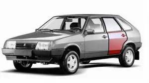 Дверь задняя АвтоВАЗ левая для ВАЗ 2109, 21099 Без покраски Дверь задняя АвтоВАЗ левая для ВАЗ 2109, 21099 Без покраски