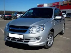 Накладка переднего бампера Снайпер для Лада Гранта Без покраски