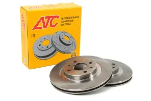 Тормозные диски АТС STANDART R14 передние вентилируемые для ВАЗ 2110-2112, Лада Калина, Калина 2, Приора, Гранта, Гранта FL, Датсун mi-DO, on-DO