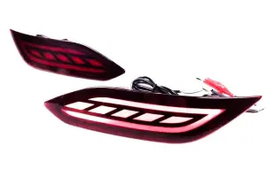 Светодиодные катафоты в задний бампер красные для Лада Веста NG