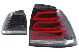 Задние светодиодные фонари в стиле Mercedes, серый хром для Лада Приора, Приора 2 Задние светодиодные фонари в стиле Mercedes, серый хром для Лада Приора, Приора 2