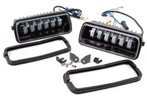 Подфарники LED диодные Sal-Man c бегающим повторителем, ДХО, дальний/ближний для Лада Нива 4x4 Подфарники LED диодные Sal-Man c бегающим повторителем, ДХО, дальний/ближний для Лада Нива 4x4