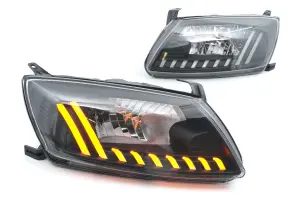 Передние блок-фары СЕВиЕМ в стиле AUDI для Лада Гранта Передние блок-фары СЕВиЕМ в стиле AUDI для Лада Гранта