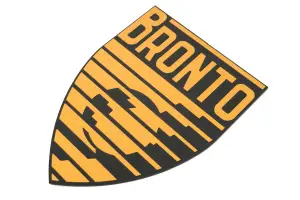 Орнамент шильдик BRONTO в форме щита для Лада Нива 4х4 Золото