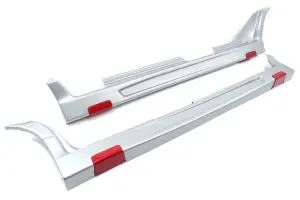 Уценка Пороги DM Tuning RS для ВАЗ 2114, 2115 цвет 690, Снежная королева + декорант