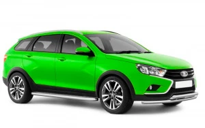 Защита переда Техно Сфера с алюминиевым листом d51 мм, нержавейка для Лада Веста SW Cross