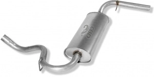 Глушитель CBD нержавеющий для Лада Нива 4х4, Нива 4х4 Урбан