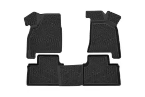 Коврики салона REZKON резиновые ячеистый ромб для Лада Приора