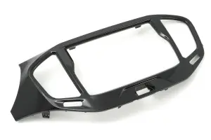 Накладка консоли панели приборов на Лада Веста черный глянец