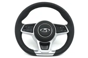 Руль в стиле Porsche экокожа для ВАЗ 2110-2112 с европанелью, Лада Калина, Приора, Гранта, Шевроле Нива Руль в стиле Porsche экокожа для ВАЗ 2110-2112 с европанелью, Лада Калина, Приора, Гранта, Шевроле Нива