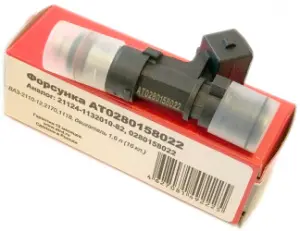 Форсунка топливная АвтоТрейд 022 для ВАЗ 2110-2112, Лада Калина 2, Приора, Приора 2, Гранта 16-ти клапанный двигатель Форсунка топливная АвтоТрейд 022 для ВАЗ 2110-2112, Лада Калина 2, Приора, Приора 2, Гранта 16-ти клапанный двигатель