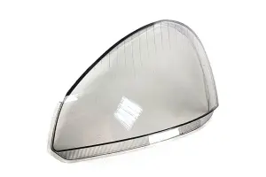 Стекло левой фары гладкое, тонированное для Лада Приора