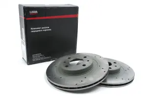 Диски тормозные передние LADA Sport R13 с проточкой 2 шт для ВАЗ 2108-21099, 2113-2115