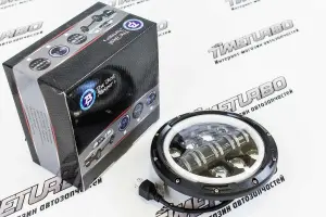 Светодиодные фары 96W, чёрные, с LED кольцом ДХО, повторитель для ВАЗ 2101, 2102, Лада Нива 4х4, Нива 4х4 Урбан, УАЗ 3303, 469, Хантер, Jeep Wrangler Светодиодные фары 96W, чёрные, с LED кольцом ДХО, повторитель для ВАЗ 2101, 2102, Лада Нива 4х4, Нива 4х4 Урбан, УАЗ 3303, 469, Хантер, Jeep Wrangler