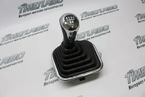 Ручка рычага КПП с пыльником для ВАЗ 2113-2115 чёрная, с хромированными вставками Ручка рычага КПП с пыльником для ВАЗ 2113-2115 чёрная, с хромированными вставками